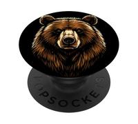 Ours Brun Grizzly Ours Frères Ours Brun PopSockets PopGrip Adhésif