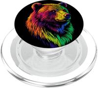 Ours Brun Grizzly Ours Frères Ours Brun PopSockets PopGrip pour MagSafe