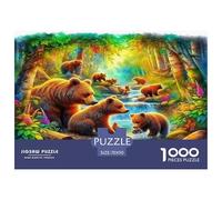 Ours Brun Puzzle De 1000 Pièces : Activité Familiale Idéale pour Les Week-Ends en Famille Absolument Éblouissant!
