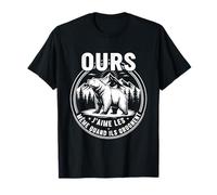 Ours Brun Râleur Citation J'aime Les même Quand Ils grognent T-Shirt