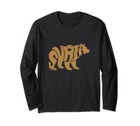 Ours Brun syrien Syrie Word Art - Animal drôle Manche Longue