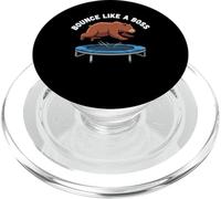 Ours capturé rebondissant sur Le Trampoline Moment Viral CCTV PopSockets PopGrip pour MagSafe