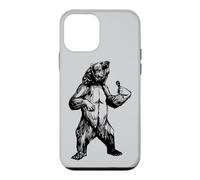 Ours Chantant karaoké drôle Animal Chanteur Rock Musicien Coque pour iPhone 12 Mini