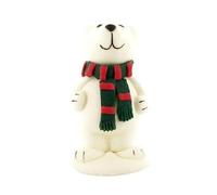 Ours comestible Polaire Blanc écharpe 6 cm