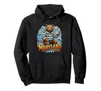 Ours côtier du Maryland Chesapeake Style Nautique Sweat à Capuche