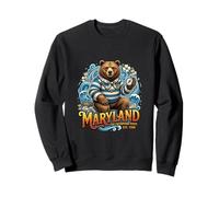 Ours côtier du Maryland Chesapeake Style Nautique Sweatshirt