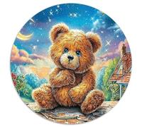 Ours Crossing 1000 Pièces Puzzle pour Adultes Et Enfan Puzzle Rond Décompression Créative Jeu Cadeau Unique 1000pcs (67.5x67.5cm)