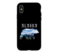 Ours d'Alaska avec lac et Montagne Alaska Coque pour iPhone X/XS