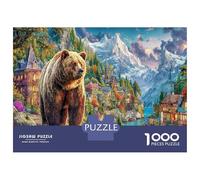 Ours dans Le Village Puzzle 1000 Pièces Educa Jouet Cadeau Unique De l'art De La Décoration intéressant Jeu Éducatif Challenge Toy Adultes Et Enfants À Partir De 14 Ans 38x26cm/1000pcs