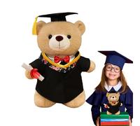 Ours De Graduation Jouet Peluche, Animal en Peluche pour Ours De Graduation | Plush Plush avec Aime PEFFÉ DE CAPPGE,Coussin De Tirs De Lycée Décor De Maison pour Came