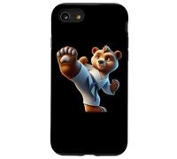 Ours de karaté Mignon Qui Donne des Coups de Pied Coque pour iPhone SE (2020) / 7/8