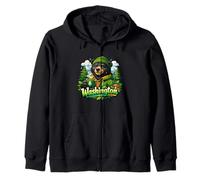Ours de la forêt de Washington Cozy Nature Vibes Sweat à Capuche