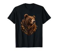 Ours de la forêt Parmi des éclats dorés foncés T-Shirt