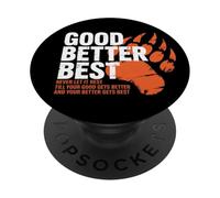 Ours de Motivation Good Better Best Never Let It Rest PopSockets PopGrip Adhésif