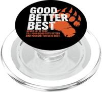 Ours de Motivation Good Better Best Never Let It Rest PopSockets PopGrip pour MagSafe