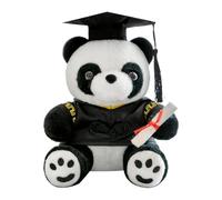 Ours de peluche de graduation - Dr Panda Doll, jouet en peluch géant, animal en peluche mignon | Cadeau de souvenirs en peluch à collectionnable doux pour les célébrations de la saison de remise des