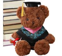 Ours de remise des diplômes, graduation ours en peluche - Décor de chambre douce de de dessin animé mignon,Graduation Bear Poll Doll avec des vêtements et du chapeau NAPTIME ANIMAL POUR GRIPLRIEPY