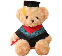 Ours de remise des diplômes, graduation ours en peluche - DÉCOR SOCA DOLLE CARTONE HUNGHING - Graduation Farged Bear avec des vêtements et un chapeau pour son collège de lycée Gradu Animal Pluce pour