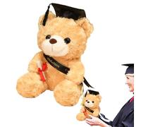 Ours De Remise Des Diplômes - Peluche En Coton PP | Petit Cadeau Mignon De En Peluche À Casquette Souple | Un Adorable Souvenir Aide À Célébrer Une Étape Importante Pour La Saison Des Cérémonie