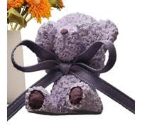 Ours désodorisant à clip pour grille d'aération de voiture - Diffuseur de parfum d'aromathérapie à nœud, dimension externe de 5,0 x 4,0 x 3,0 cm plus poids net de 25,0 g, construction de pièces de plâ