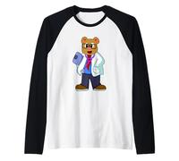 Ours Docteur Stéthoscope Manche Raglan