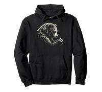 Ours Doux et luciole Nature Woodland Illustration Sweat à Capuche