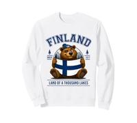 Ours Drapeau Finlandais Vacances Souvenir Nordique Finlande Sweatshirt