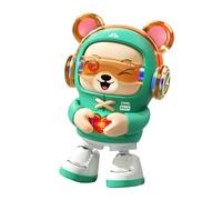 Ours Électronique - Jouet De Dessin Animé Dansant Musical, Ours Électrique Interactif En Forme De Cœur, Jouet Rampant Lumineux Avec Construction ABS | Jouets Amusants Et Éducatifs Pour Les De