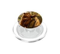 Ours en Camping Aventure Plein air drôle T-Shirt PopSockets PopGrip pour MagSafe