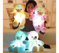 Ours En Forme De N¿Ud Papillon Lumineux Pour Enfant, Poupée En Coton, Jouets Colorés Et Scintillants, Cadeaux De Noël, 30cm
