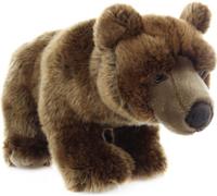 Uni-Toys - Grand Ours Brun Assis - 43 cm (Longueur) - Ours en Peluche - Doudou