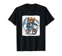 Ours en peluche amusant à vélo pour un look joyeux et cool T-Shirt