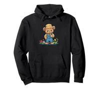 Ours en peluche amusant avec fleurs pour un look cool Sweat à Capuche