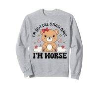 Ours en Peluche Amusant avec Inscription « I'm Not Like Other Girls I'm Worse » Sweatshirt