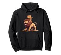 Ours en peluche amusant prend la route du lion pour un look décontracté Sweat à Capuche