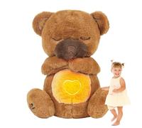 Ours en peluche apaisant et avec musique et mouvements doux | Douce peluche pour le rituel du coucher, jouet pour fille, peluche réconfortante pour bébé, maman, idée cadeau pour toute la fami