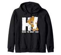Ours en peluche avec inscription « Hi nice to meet you » Sweat à Capuche
