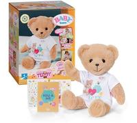 Ours en peluche - BABY BORN - Teddy chantant - Lavable - Bras et jambes mobiles - 5 chansons populaires