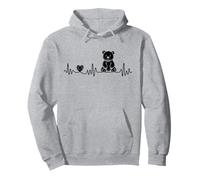 Ours en peluche battement de cœur ECG pour doudou en peluche amis Sweat à Capuche