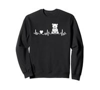 Ours en peluche battement de cœur ECG pour doudou en peluche amis Sweatshirt