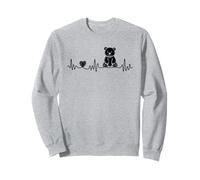 Ours en peluche battement de cœur ECG pour doudou en peluche amis Sweatshirt