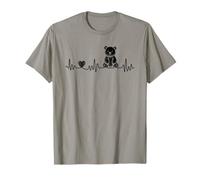 Ours en peluche battement de cœur ECG pour doudou en peluche amis T-Shirt