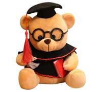 Ours en Peluche de Graduation, Figurine Adorable pour Fête D’études | Peluche et Coton Pp, Compagnon Doux, Souvenir de Remise de Diplôme, Décor pour Célébration