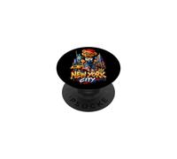 Ours en Peluche de New York, Voyages urbains, Street Art PopSockets PopGrip Adhésif