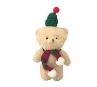Ours en peluche de Noël Pendentif Ours Doux et Mignon Réaliste Décoratif | Animal en peluche de Noël en forme d'ours Pour les voyages, école, trajets quotidiens, sacs à dos, téléphones por