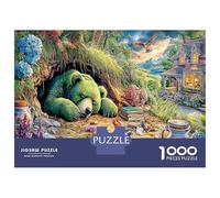 Ours en Peluche de Nuit Puzzle 1000 Pièces pour Soirée,Activité Ludique Entre Amis,Puzzle en Carton Recyclé,Cadeau Groupe 52x38cm/1000pcs