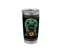 Ours en peluche d'Halloween Citrouille ourson d'Halloween Gobelet isotherme en acier inoxydable double paroi