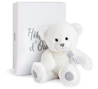 Ours en peluche Doudou et Compagnie Charms 24 cm Blanc Blanc G