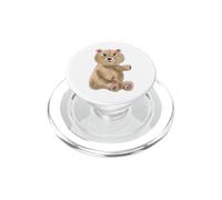 Ours en Peluche Doux et esthétique, Aquarelle Peinte à la Main PopSockets PopGrip pour MagSafe