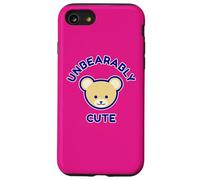 Ours en Peluche drôle Bleu Beige Dessin animé insupportable Mignon Coque pour iPhone SE (2020) / 7/8
